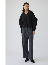 RIM.ARK（リムアーク）の「Leather like patch PT レザーライクパッチパンツ（スラックス）」