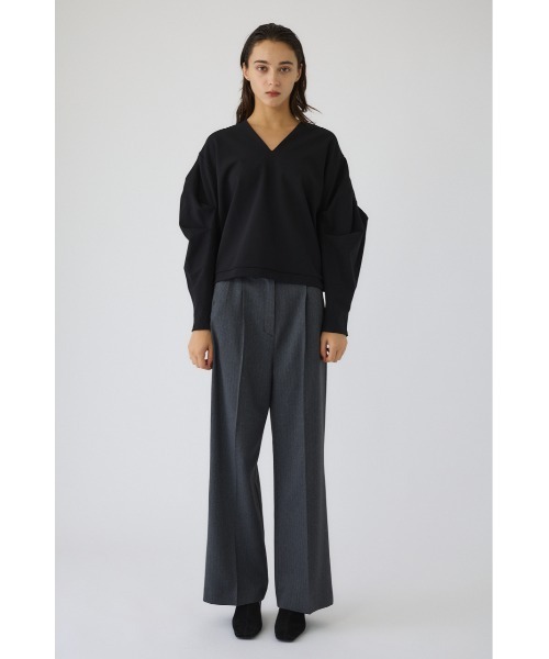 Leather like patch PT レザーライクパッチパンツ（スラックス）｜RIM