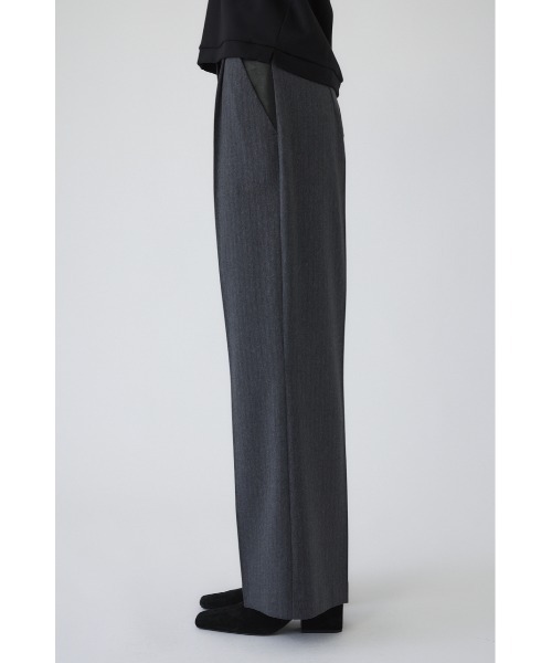 RIM.ARK（リムアーク）の「Leather like patch PT レザーライクパッチパンツ（スラックス・レディース・ブラウン/グレー/ブラック・36/38）」の22枚目の写真