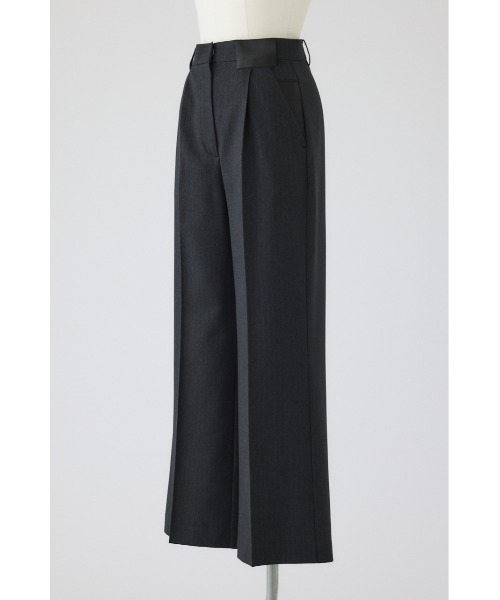 RIM.ARK（リムアーク）の「Leather like patch PT レザーライクパッチパンツ（スラックス・レディース・ブラウン/グレー/ブラック・36/38）」の8枚目の写真