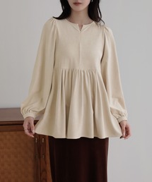 SUNFLOWER EIGHT（サンフラワーエイト）の「キーネックぺプラムチュニック（その他トップス）」