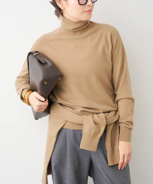 CAPRI タートルネックプルオーバー☆ブラック CAPRI タートルネック プルオーバー（ニット／セーター）｜Deuxieme