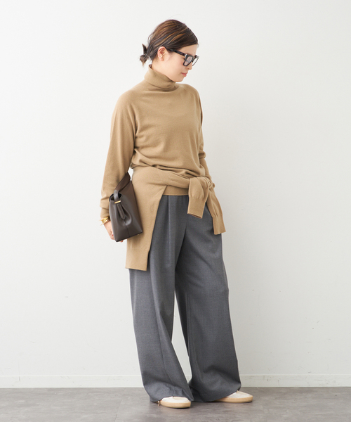 CAPRI タートルネックプルオーバー☆ブラック セール】CAPRI タートルネックプルオーバー（ニット/セーター