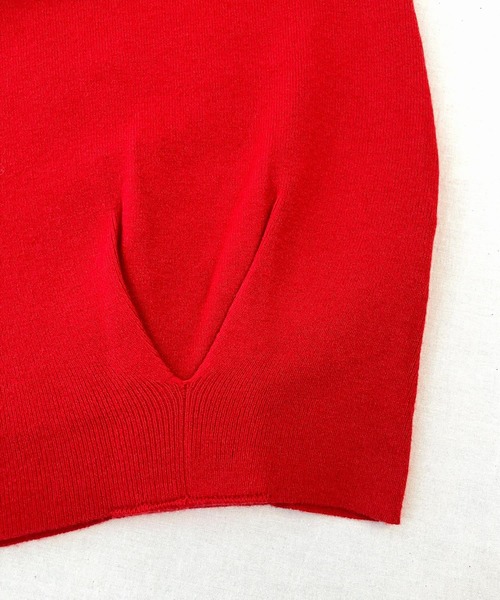 Q（キュー）の「やわもちぽわんニット（ニット/セーター・レディース・ベージュ/レッド/ブラック・MEDIUM）」の16枚目の写真