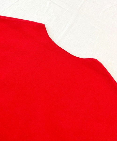 Q（キュー）の「やわもちぽわんニット（ニット/セーター・レディース・ベージュ/レッド/ブラック・MEDIUM）」の14枚目の写真