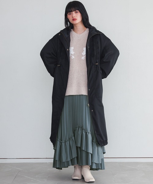 somari imagination(ソマリ イマジネーション)の「『ティアードプリーツスカート』(スカート・レディース・ブルー/ブラック・FREE)」の9枚目の写真