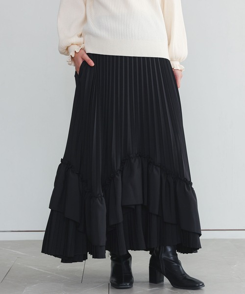 somari imagination(ソマリ イマジネーション)の「『ティアードプリーツスカート』(スカート・レディース・ブルー/ブラック・FREE)」の13枚目の写真