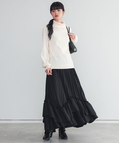 somari imagination(ソマリ イマジネーション)の「『ティアードプリーツスカート』(スカート・レディース・ブルー/ブラック・FREE)」の15枚目の写真