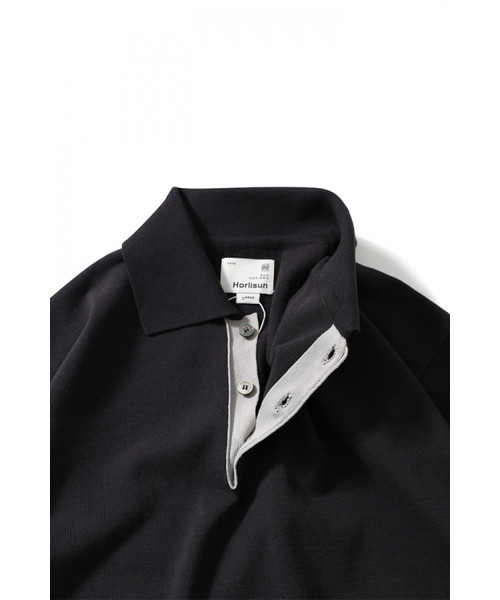 HORLISUN(ホーリーサン)の「Dana Cotton Pullover Collar Knit Ash Black(ポロシャツ・レディース・その他・LARGE/MEDIUM)」の5枚目の写真