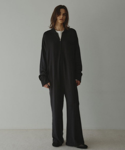 セール】ハイゲージニットオールインワン（つなぎ/オールインワン