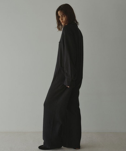 ！値下げ！ETRE TOKYOエトレトウキョウ　ブラック　オールインワン セール】ハイゲージニットオールインワン（つなぎ/オールインワン