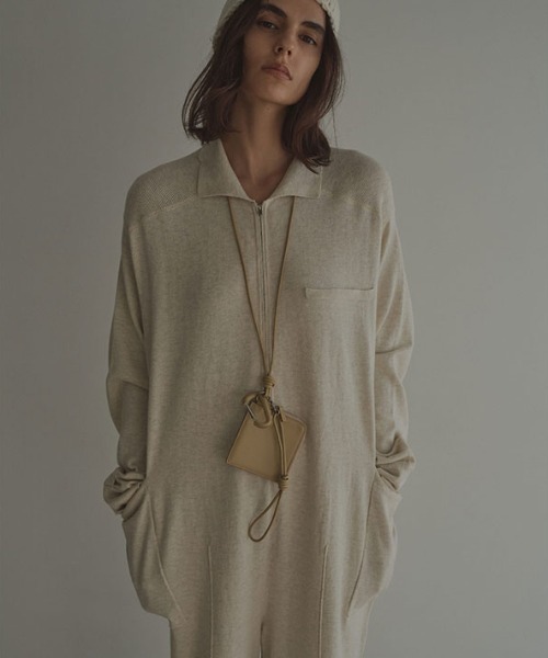 セール】ハイゲージニットオールインワン（つなぎ/オールインワン