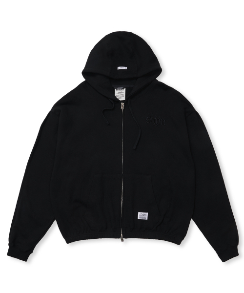STIGMA(スティグマ)の「ML CROP ZIP-UP BLACK(パーカー・メンズ・その他・MEDIUM/LARGE/X-LARGE)」の1枚目の写真