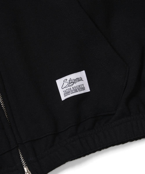 STIGMA(スティグマ)の「ML CROP ZIP-UP BLACK(パーカー・メンズ・その他・MEDIUM/LARGE/X-LARGE)」の7枚目の写真