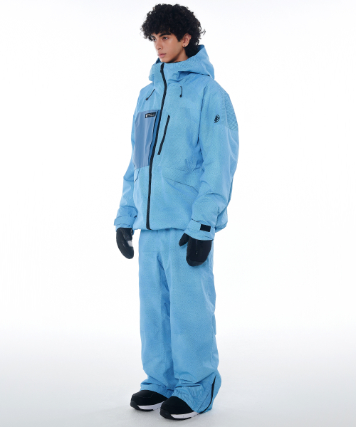 DOLL OUTERWEAR(ドラ アウターウェア)の「2425 クラーロジャケット&パンツ ボードウェアセット デニムプリント(セットアップ・レディース・その他・X-LARGE/X-SMALL/SMALL/MEDIUM/LARGE)」の6枚目の写真
