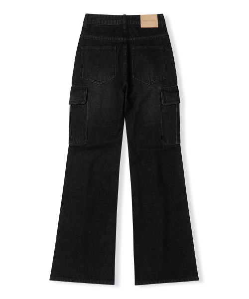 DECET WOMEN(デケット ウーマン)の「Cargo Semi Flared Jeans DCWPT014BLACK(デニムパンツ・レディース・その他・X-SMALL/SMALL/MEDIUM/LARGE)」の10枚目の写真