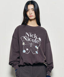 BUTTERFLY ROSE SIGNATURE SWEATSHIRT_CHARCOAL SILVER