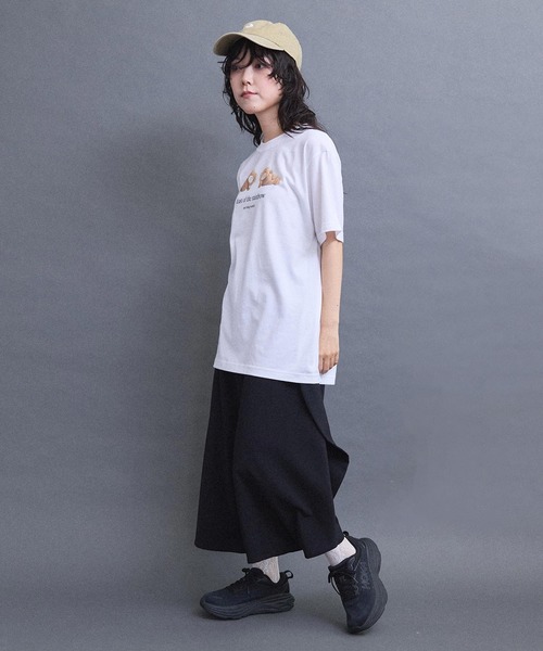 I am I in fact...(アイアムアイインファクト)の「teddybear Tシャツ(Tシャツ/カットソー・レディース・ピンク/ホワイト・FREE)」の18枚目の写真