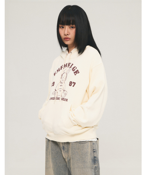 [Mmlg] MELGE ENJOYING MUSIC HOODIE (Natural Soap)