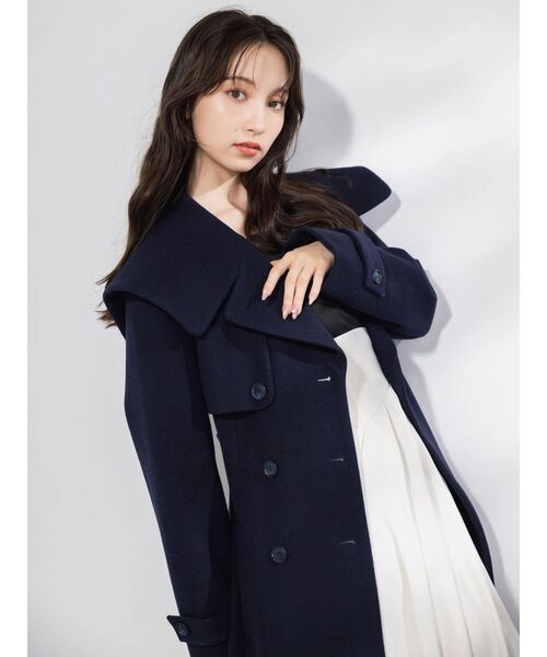 dazzlin（ダズリン）の「カットドッキングタックバルーンワンピース（ワンピース・レディース・ブラック/アイボリー/グレー・MEDIUM/SMALL）」の10枚目の写真