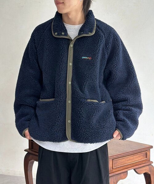 CPCM(シーピーシーエム)の「スタンドボアブルゾン(ブルゾン・メンズ・ブラウン/ネイビー・MEDIUM/LARGE)」の15枚目の写真