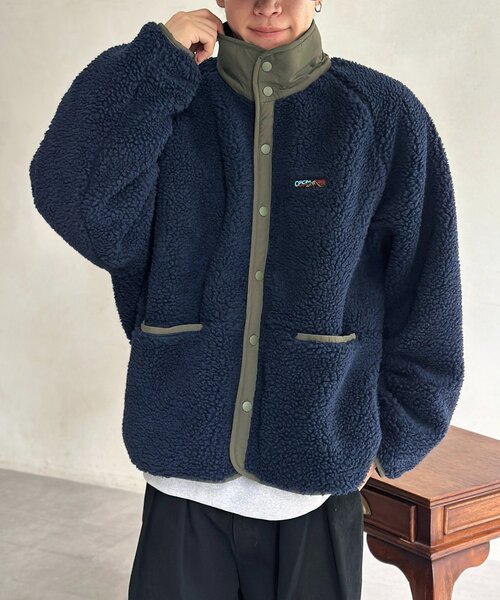 CPCM(シーピーシーエム)の「スタンドボアブルゾン(ブルゾン・メンズ・ブラウン/ネイビー・MEDIUM/LARGE)」の16枚目の写真