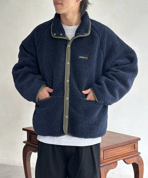 CPCM(シーピーシーエム)の「スタンドボアブルゾン(ブルゾン・メンズ・ブラウン/ネイビー・MEDIUM/LARGE)」の21枚目の写真