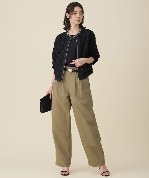 自由区(ジユウク)の「ヴィンテージツイルナイロン パンツ(その他パンツ・レディース・ブラック系/黄土色系/イエロー系・32)」の6枚目の写真