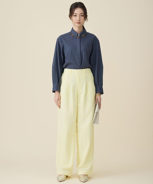 自由区(ジユウク)の「ヴィンテージツイルナイロン パンツ(その他パンツ・レディース・ブラック系/黄土色系/イエロー系・32)」の13枚目の写真