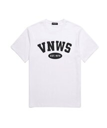 VNWS アーチロゴ 半袖Tシャツ (VS0011) ホワイト_ブラック