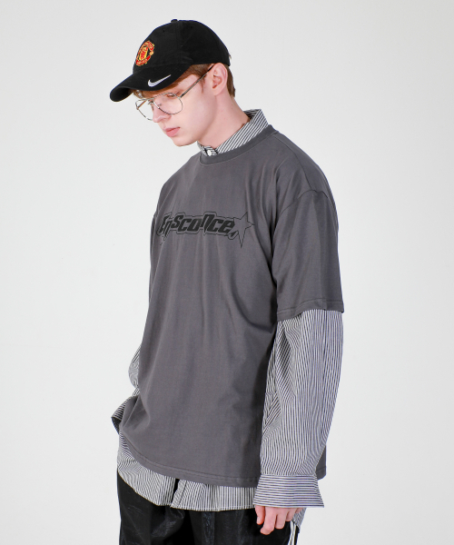 ESN(イーエスエヌ)の「エイシッドロゴオーバーサイズTシャツグレー(Tシャツ/カットソー・メンズ・その他・LARGE/MEDIUM)」の4枚目の写真