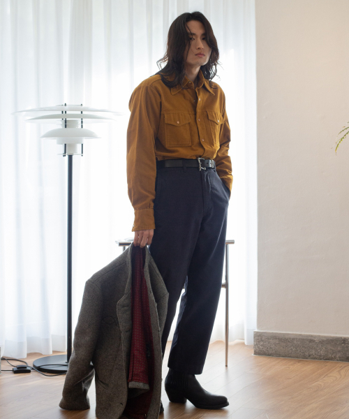 OLDBE(オールドビー)の「VTG フラットフロントオフィサーチノ ダークネイビー(その他パンツ・メンズ・その他・1/2/3/4)」の5枚目の写真
