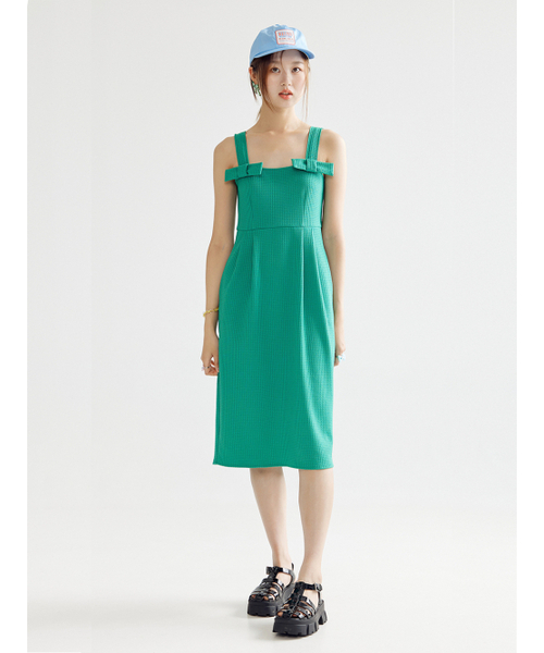 BOMNAL BOUTIQUE(ボムナルブティック)の「マーメイドミディドレス _ グリーン(ワンピース・レディース・その他・SMALL/MEDIUM)」の4枚目の写真