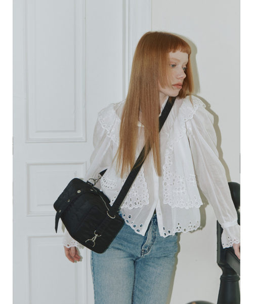 MAISON CREME（メゾンクレム）の「Eternity Box Bag M_Black（ショルダーバッグ・レディース・その他・FREE）」の4枚目の写真