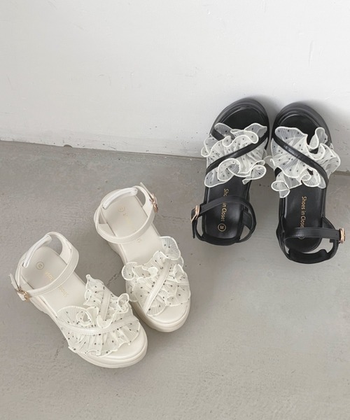 Shoes in Closet(シューズインクローゼット)の「【新色登場】+9.0㎝ 軽量 厚底 スタイルアップソール シアー クロス ベルト サンダル 5470(サンダル・レディース・ダークブラウン/ブラック×ブラック/ホワイト/ホワイト系3/ブラック系3・M/S/LL/L)」の22枚目の写真
