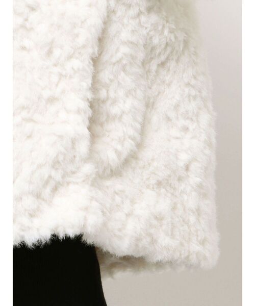 LAGUNAMOON（ラグナムーン）の「ビッグカラーエコファージャケット（その他アウター・レディース・ライトグレー/ホワイト・FREE）」の16枚目の写真