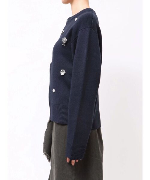 今だからこのお値段！ビジュー ニットカーディガン コート ビジューニット カーディガン（KRWOCW0560） | 23区 (Women