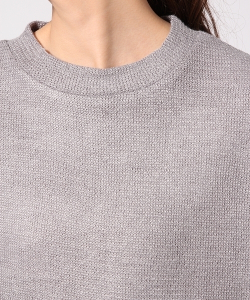 GLOBAL WORK（グローバルワーク）の「シャツコンビプルオーバー長袖２/709683（ニット/セーター・レディース・ブラック/ライトベージュ/ネイビー/グレー・SMALL/LARGE/MEDIUM）」の9枚目の写真