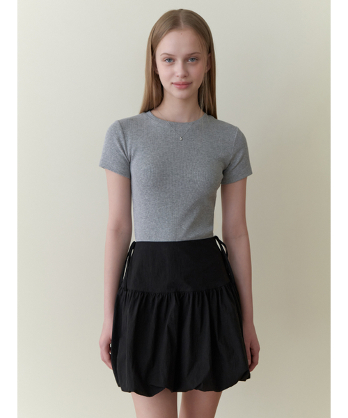 RE_L（リエル）の「Blueberry half t-shirt (gray)（Tシャツ/カットソー・レディース・その他・FREE）」の2枚目の写真