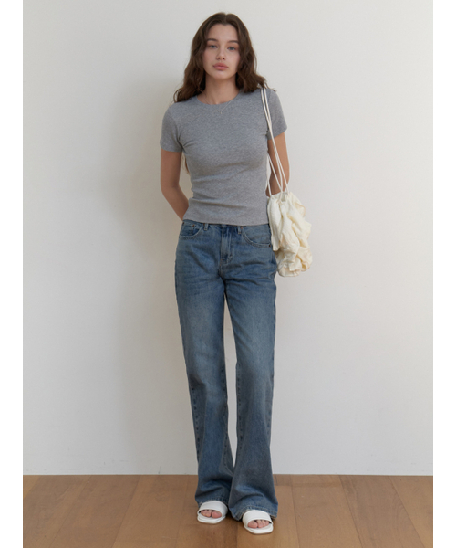 RE_L（リエル）の「Blueberry half t-shirt (gray)（Tシャツ/カットソー・レディース・その他・FREE）」の4枚目の写真