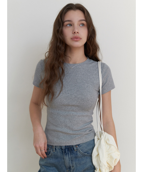 RE_L（リエル）の「Blueberry half t-shirt (gray)（Tシャツ/カットソー・レディース・その他・FREE）」の6枚目の写真