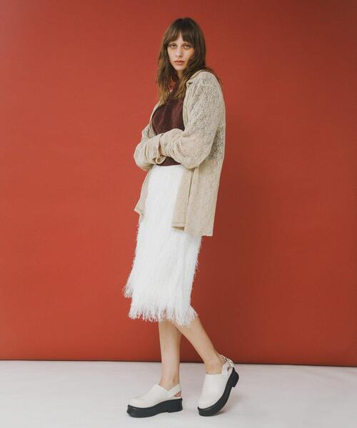 LAATO（ラート）の「fringe culottes（その他パンツ・レディース・オフホワイト/ブラック・FREE）」の7枚目の写真