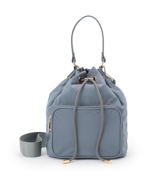 Dessin(デッサン)の「【2WAY/軽量】巾着ショルダーバッグ(ショルダーバッグ・レディース・ライトブルー/ブラック・00)」の9枚目の写真