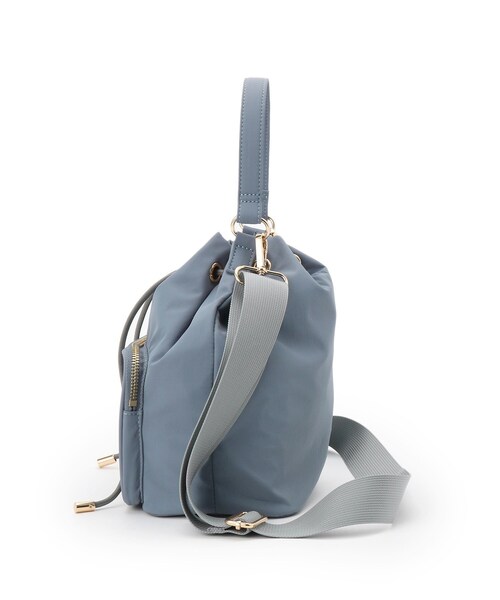 Dessin(デッサン)の「【2WAY/軽量】巾着ショルダーバッグ(ショルダーバッグ・レディース・ライトブルー/ブラック・00)」の10枚目の写真