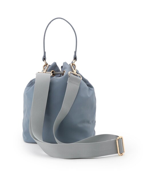 Dessin(デッサン)の「【2WAY/軽量】巾着ショルダーバッグ(ショルダーバッグ・レディース・ライトブルー/ブラック・00)」の11枚目の写真