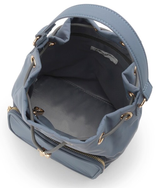 Dessin(デッサン)の「【2WAY/軽量】巾着ショルダーバッグ(ショルダーバッグ・レディース・ライトブルー/ブラック・00)」の13枚目の写真