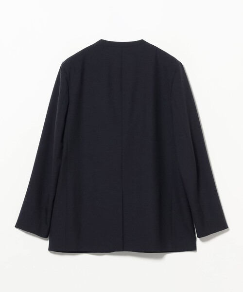 ATON(エイトン)の「ATON / ウールトロピカル ノーカラー ジャケット(ノーカラージャケット・レディース・ネイビー/ブラック・02/01)」の21枚目の写真