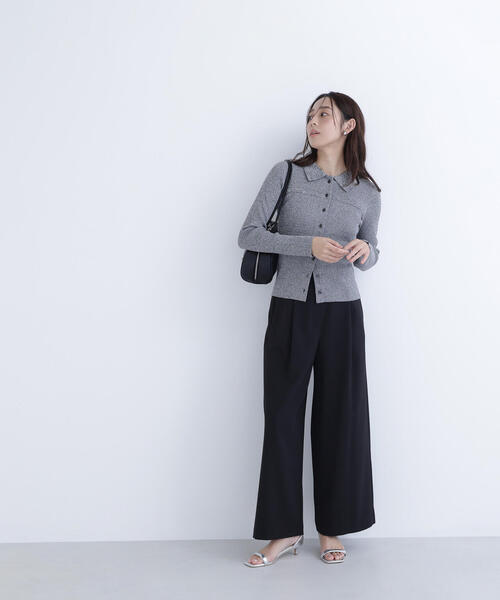 NATURAL BEAUTY BASIC(ナチュラルビューティーベーシック)の「◇ベルテッドタックワイドパンツ(その他パンツ・レディース・ピンク/ベージュ/ブラック・P/S/MEDIUM)」の12枚目の写真