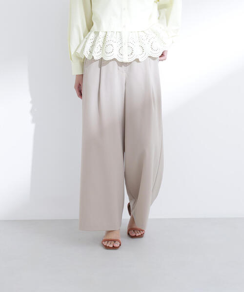 NATURAL BEAUTY BASIC(ナチュラルビューティーベーシック)の「◇ベルテッドタックワイドパンツ(その他パンツ・レディース・ピンク/ベージュ/ブラック・P/S/MEDIUM)」の21枚目の写真