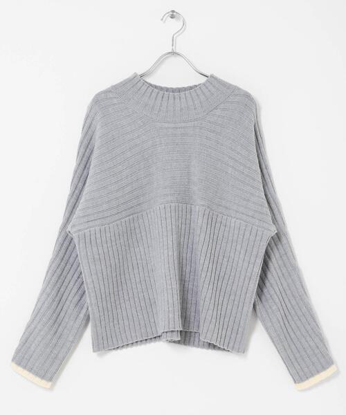 URBAN RESEARCH Sonny Label(アーバンリサーチサニーレーベル)の「ワイドリブ切替えニット(ニット/セーター・レディース・ピンク/オフホワイト/グレー/ブルー・FREE)」の21枚目の写真